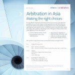 18895 Arbitration in Asia Making the Right Choices RSVPTuesday,