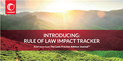 Lexis Nexis : New Product Rule of Law Impact Tracker
