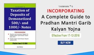 India – New Title: Taxation of Deposits of Demonetized 500/- and 1000/- Notes