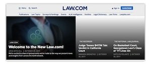 Today Appears To Be The Official Launch Day For The New Law.com