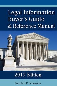 New From Hein: Legal Information Buyer's Guide & Reference Manual (2019 ed)