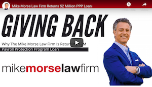 USA - Michigan: Mike Morse Law Firm says it will return $2 million of federal aid from Payroll Protection Program