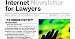 Internet Newsletter for Lawyers July/August 2020 Now Published