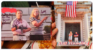 They Just Can't Help Themselves!  .... Indicted St. Louis Lawyers Left Pancake House Employee a Signed Photo of Themselves Pointing Guns at Protesters