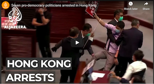 Seven pro-democracy politicians arrested in Hong Kong