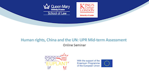 Human rights, China and the UN: UPR Mid-term Assessment