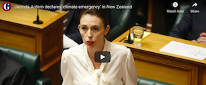 Jacinda Ardern declares 'climate emergency' in New Zealand
