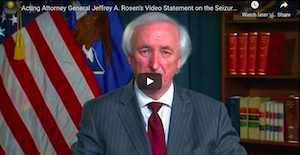 ACTING ATTORNEY GENERAL JEFFREY A. ROSEN'S VIDEO STATEMENT ON THE SEIZURE OF THE U.S. CAPITOL