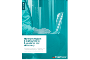 Managing Modern Data Sources for Compliance and eDiscovery