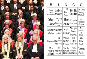 Here's the Bingo Card  Of "Foreign Judges In Hong Kong"