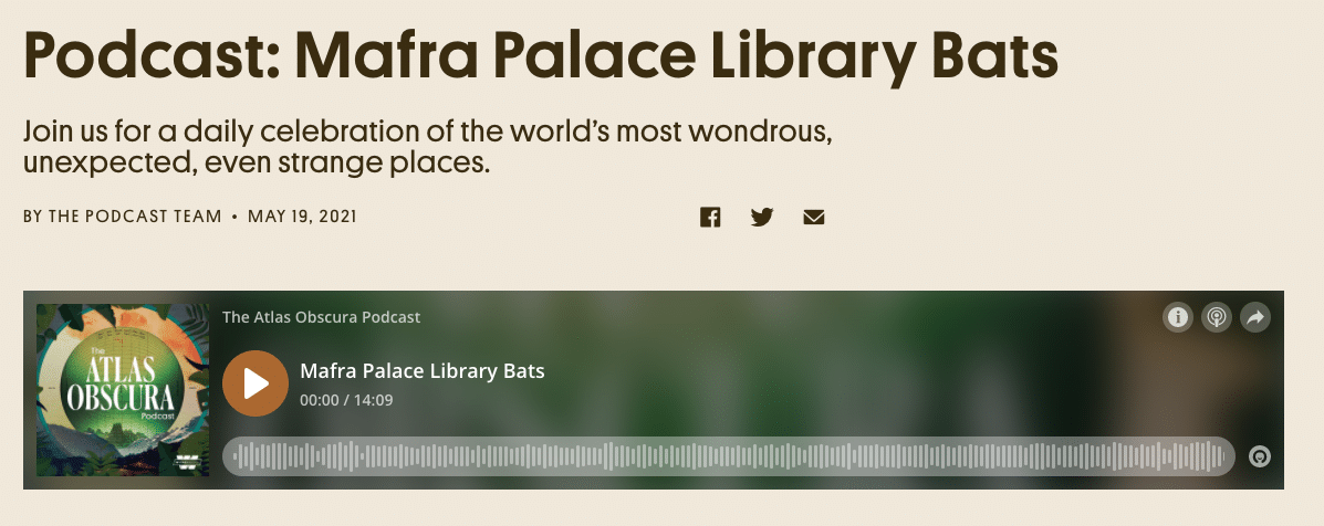 Podcast: Mafra Palace Library Bats | Practice Source - Legal News and