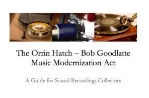 New Library of Congress Report Offers Guidance on Music Modernization Act