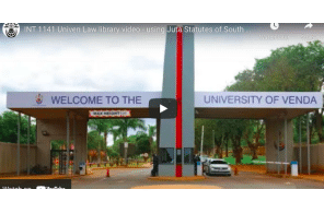 31 May 2021: INT 1141 Univen Law library video - using Juta Statutes of South Africa and Law Reports