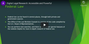 Digital Legal Research: Accessible and Powerful Louis Myers Librarian-in-Residence Law Library of Congress