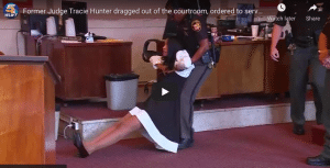 You Tube Classic - Former Judge Tracie Hunter dragged out of the courtroom, ordered to serve six months in jail