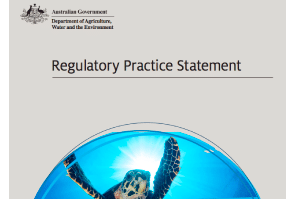 Regulatory practice statement Department of Agriculture, Water and the Environment (Australia)