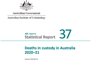 Report: Deaths in custody in Australia 2020–21
