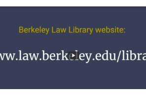 UC Berkeley School of Law - Law Library presents: Clerkship Resources 2021