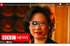 UK says lawyer is Chinese secret agent seeking to influence British politics - BBC News