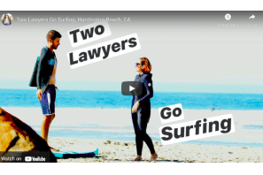 Two Lawyers Go Surfing, Huntington Beach, CA