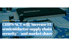 CHIPS ACT will ‘increase EU semiconductor supply chain security’ – and market share