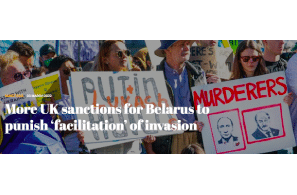 More UK sanctions for Belarus to punish ‘facilitation’ of invasion