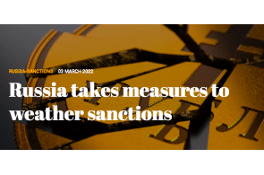 Russia takes measures to weather sanctions
