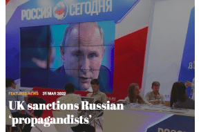 UK sanctions Russian ‘propagandists’