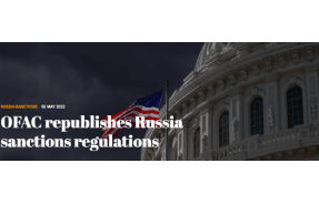 OFAC republishes Russia sanctions regulations