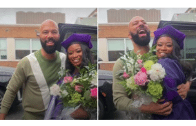 Common Beams With Pride At His Daughter's Graduation From Howard Law School