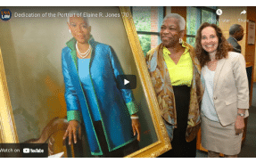 Dedication of the Portrait of Elaine R. Jones ’70