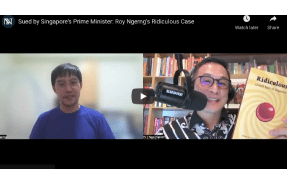 Sued by Singapore's Prime Minister: Roy Ngerng's Ridiculous Case