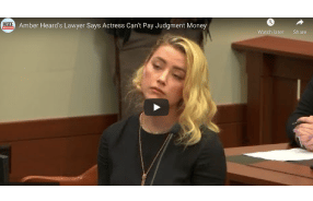 Amber Heard’s Lawyer Says Actress Can’t Pay Judgment Money