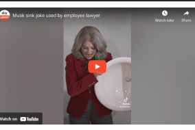 Musk sink joke used by employee lawyer
