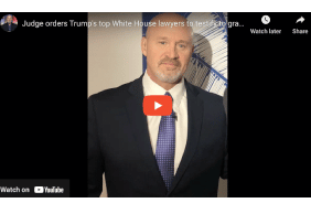 Judge orders Trump's top White House lawyers to testify to grand jury about Trump's crimes