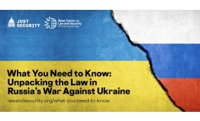 Article Just Security:  Expert Q&A on IHL Compliance in Russia’s War in Ukraine