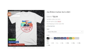 Trader Joe’s Files Trademark Suit Over Anti Biden Tees With Play On Trader Joe's Name