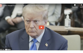 Donald Trump in court for opening statements in civil fraud trial