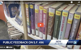 Critics of Iowa book ban law sound off during public hearings