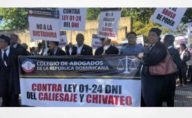 Dominican Republic: Lawyers rally against creation of Law 01-24