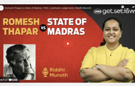 India: Romesh Thapar vs State of Madras 1950 | Landmark Judgements | Riddhi Munoth