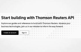 Thomson Reuters Launches Developer Portal Giving Access to Over 100 APIs for Legal, Tax, Risk and Fraud
