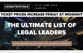 Take a Big Breath Before you Read Who's Going To Be At legal Tech Talk In London in June