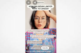 How Can An Indian Lawyer Move To Canada - You Tube Short