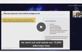 Video - Panel: Attorneys’ Use of AI in their Practices