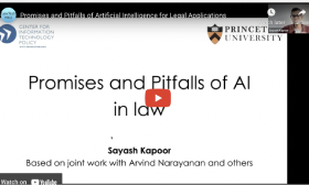 Promises and Pitfalls of Artificial Intelligence for Legal Applications - Law and Technology Centre, HKU