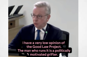 UK: Tory Bigwig Michael Gove Doesn't Like The Good Law Project