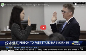 California teen lawyer is sworn-in as a deputy district attorney