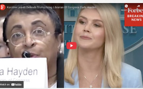 Karoline Leavitt Defends Trump Firing Librarian Of Congress Carla Hayden