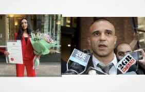 Australia: Raunchy texts, phone sex and a DNA test on a dress: Inside the explosive falling out between high-profile criminal lawyer Adam Houda and his female intern - an ex-sex worker
